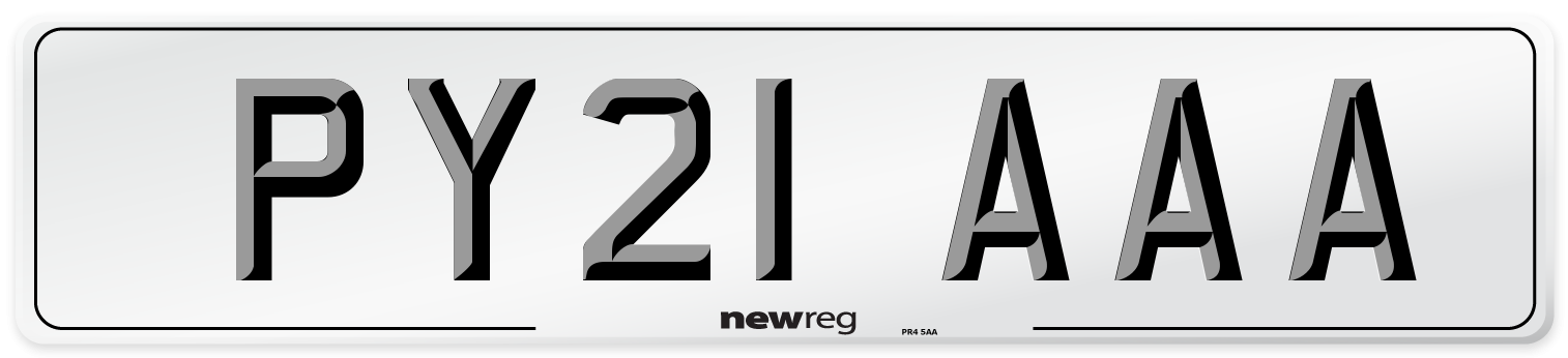 PY21 AAA Number Plate from New Reg